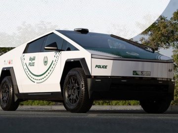 dubai police tesla cybertruck